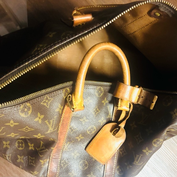 Louis Vuitton Monogram LV Keepall 45 handbag Brown Travel Duffle Bag. A Beauty! - Picture 10 of 15